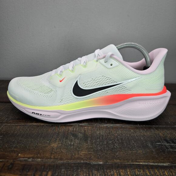 NEW Nike Air Zoom Pegasus 41 Womens Size 11 Running Shoes White Lime IB4377 100 - Picture 7 of 12